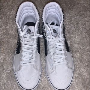 Snake Print High Top Vans